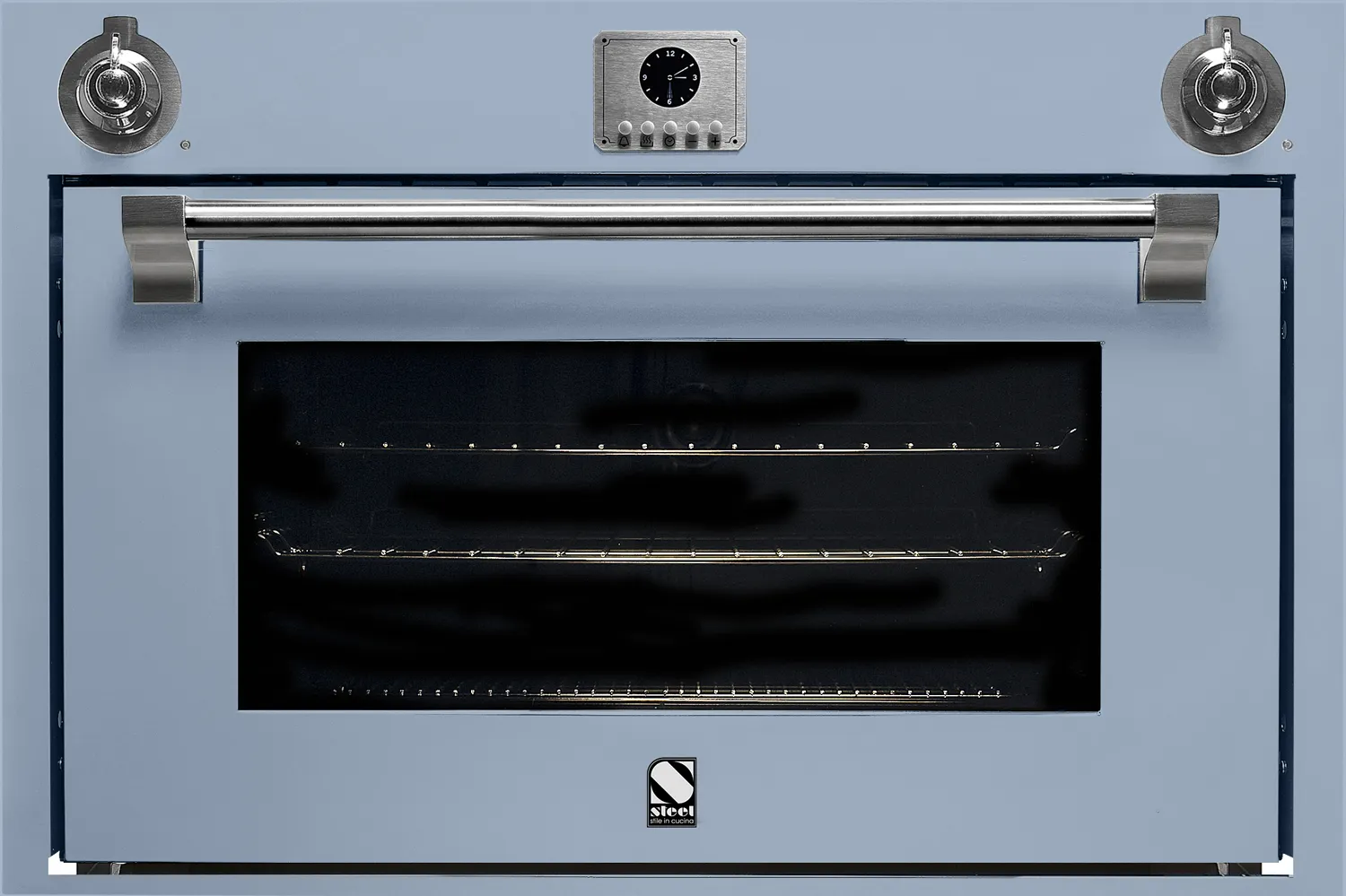Steel תנור בנוי 90X60 ס''מ בגימור תכלת סדרת ASCOT תוצרת Steel דגם AF-E9 — תמונה 2